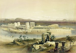 Algemeen Uitzicht op het Eiland Philae, Nubië, uit Egypte en Nubië, Vol.1